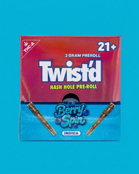 Twist'd Hash Hole Pre Roll | Berry Spin 2g  |  Indica