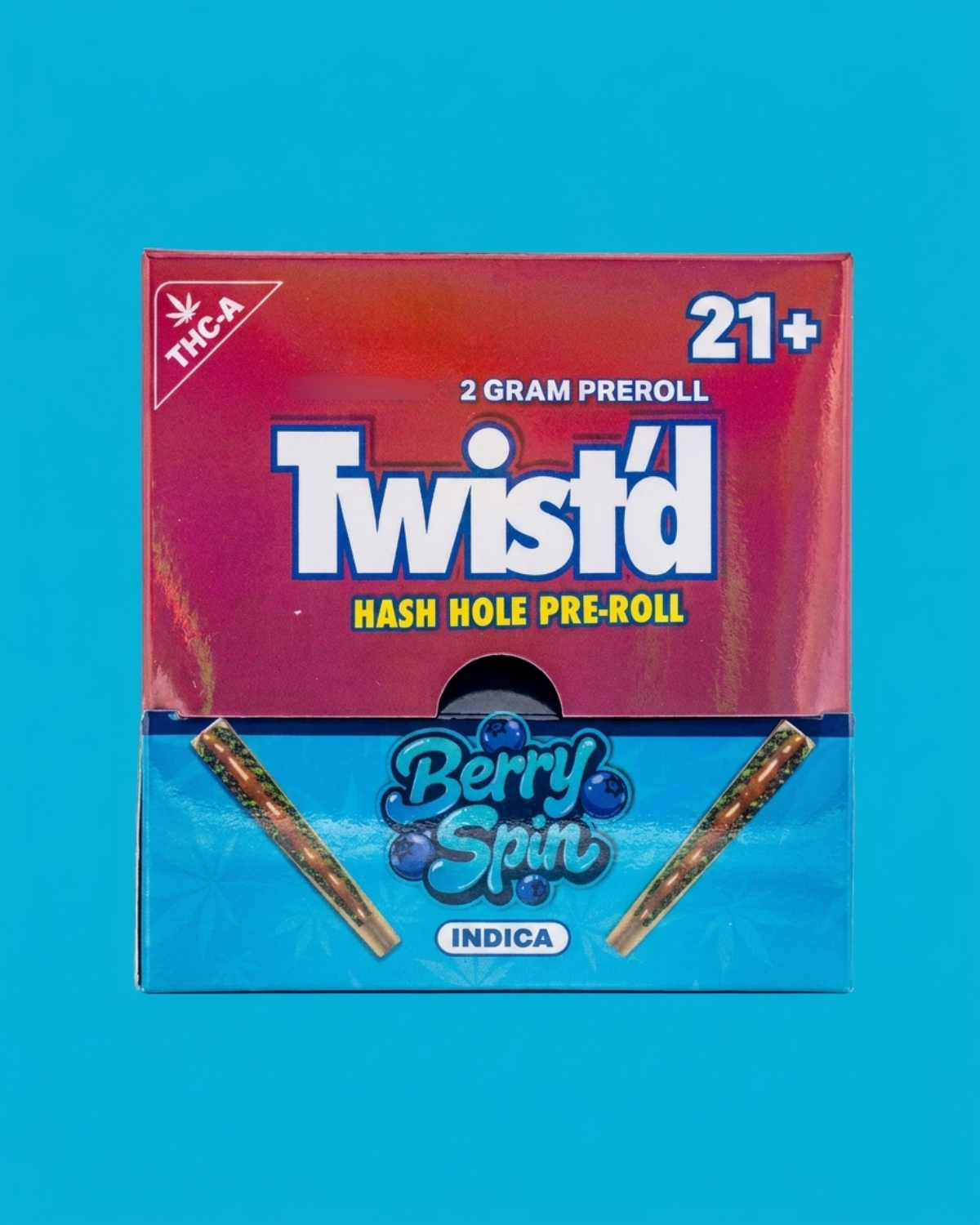 Twist'd Hash Hole Pre Roll | Berry Spin 2g  |  Indica