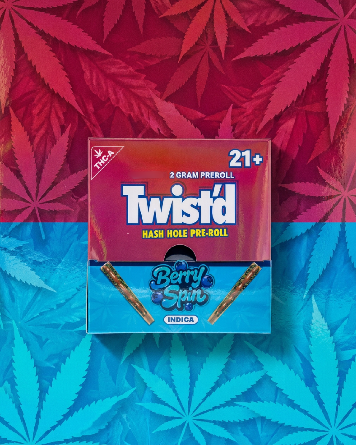 Twist'd Hash Hole Pre Roll | Berry Spin 2g  |  Indica