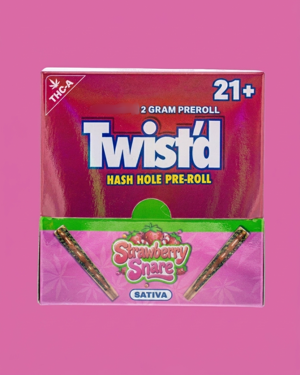 Twist'd Hash Hole Pre Roll | Strawberry Snare 2g | Sativa
