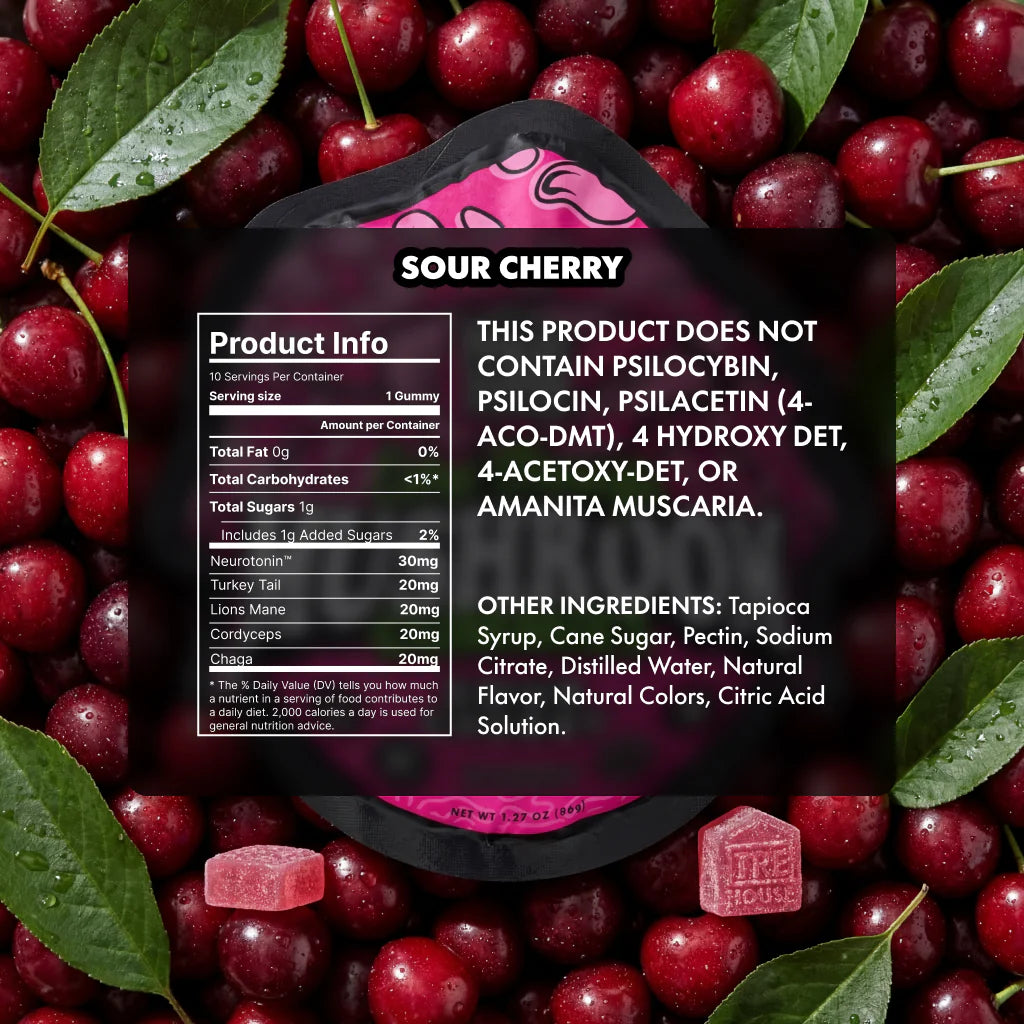 TRE House Mushroom Gummies | Sour Cherry