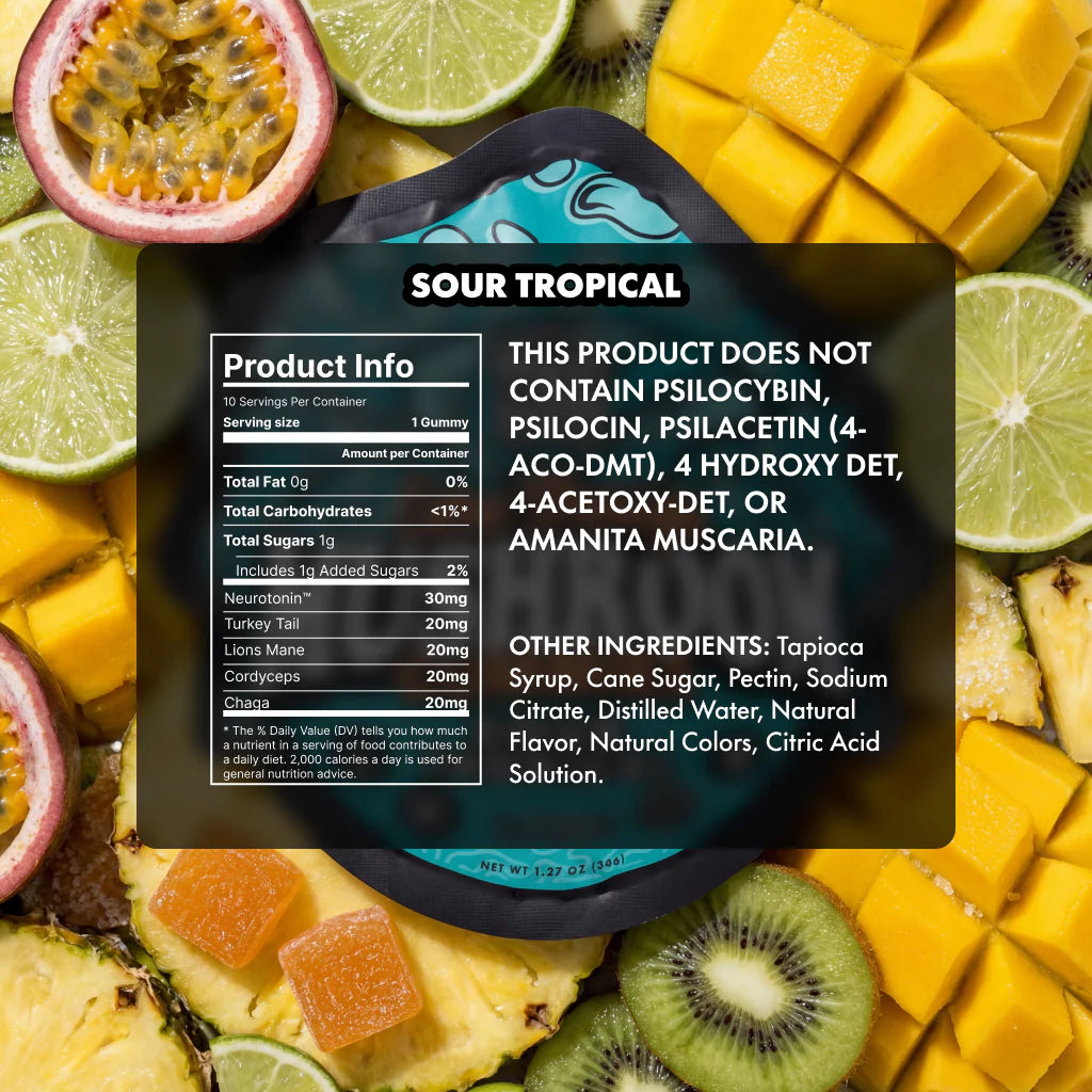 TRE House Mushroom Gummies | Sour Tropical
