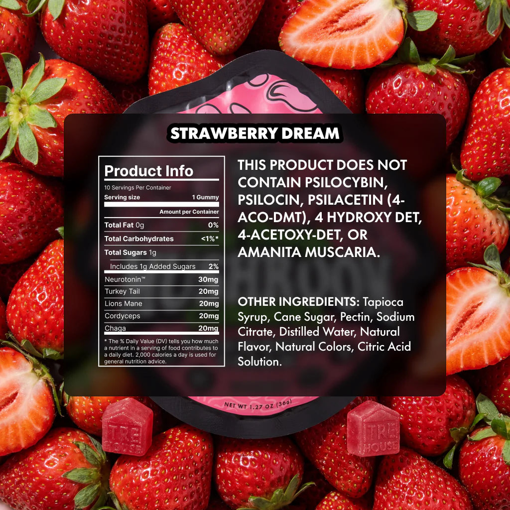 TRE House Mushroom Gummies | Strawberry