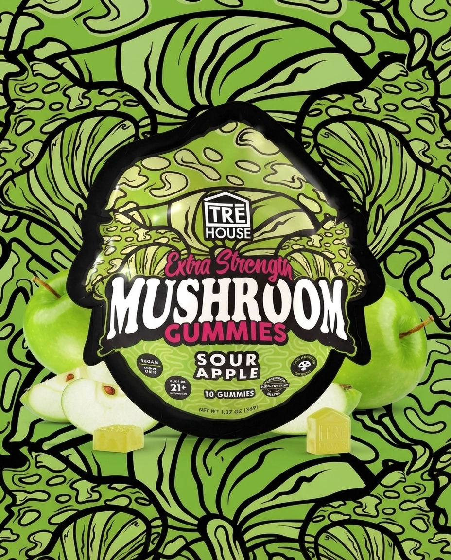 TRE House Mushroom Gummies | Sour Apple