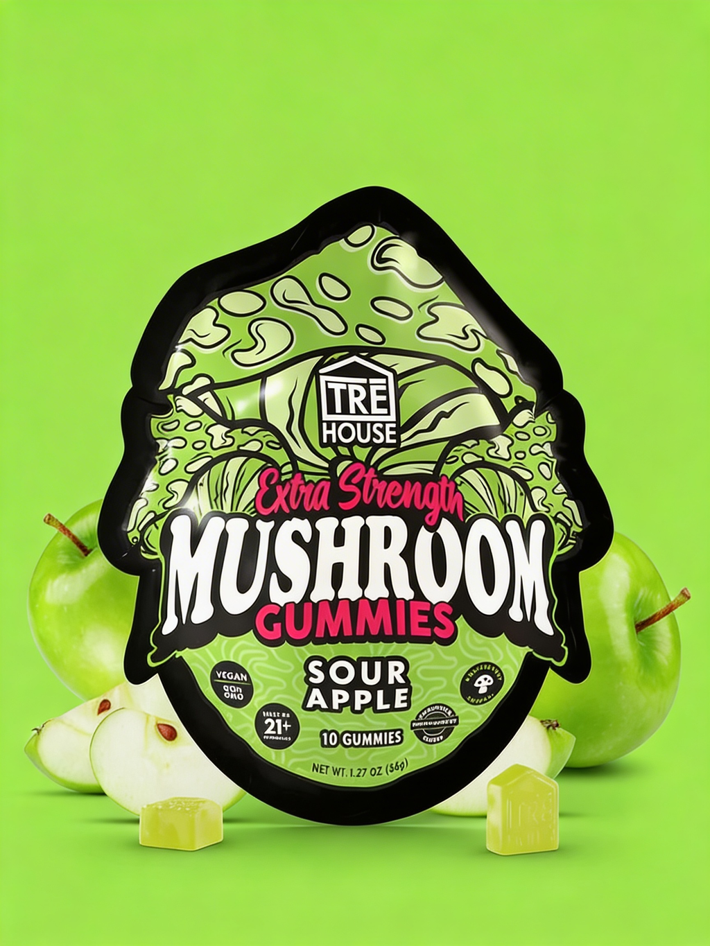 TRE House Mushroom Gummies | Sour Apple