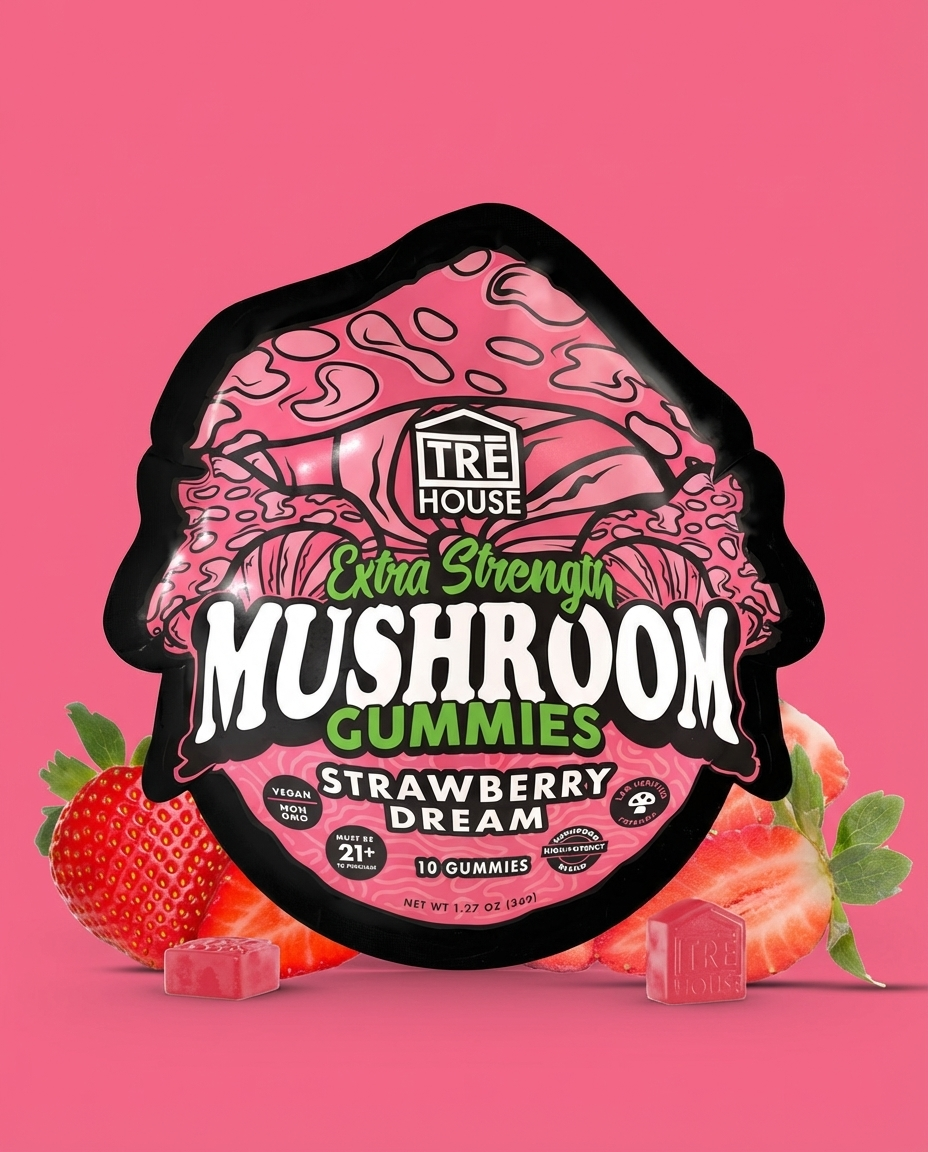 TRE House Mushroom Gummies | Strawberry