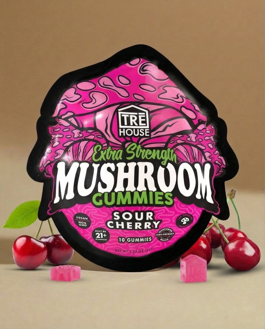 TRE House Mushroom Gummies | Sour Cherry
