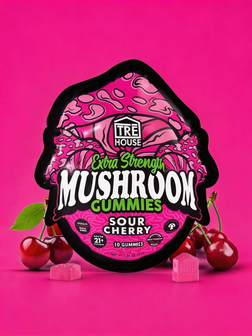 TRE House Mushroom Gummies | Sour Cherry