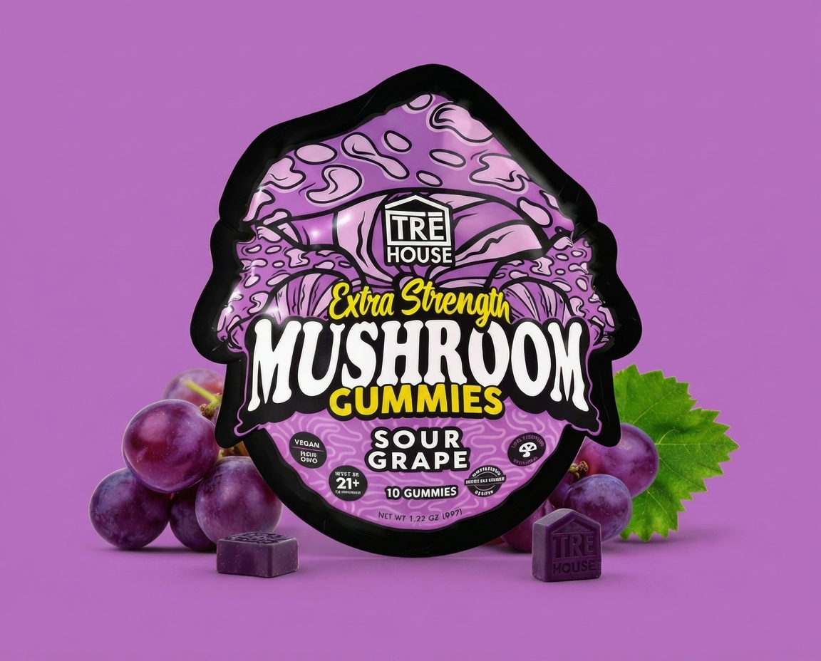 TRE House Mushroom Gummies | Sour Grape