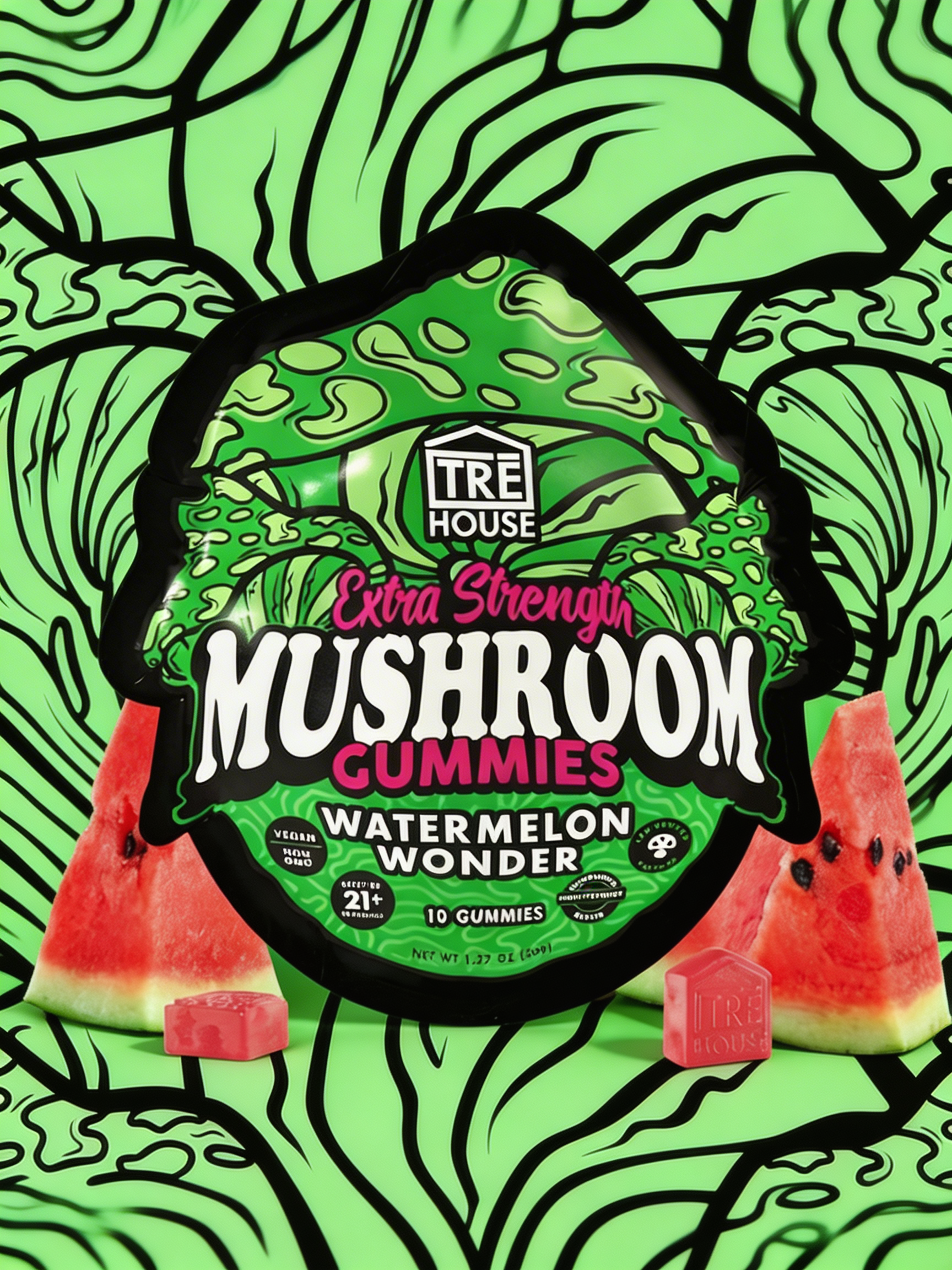 TRE House Mushroom Gummies | Watermelon