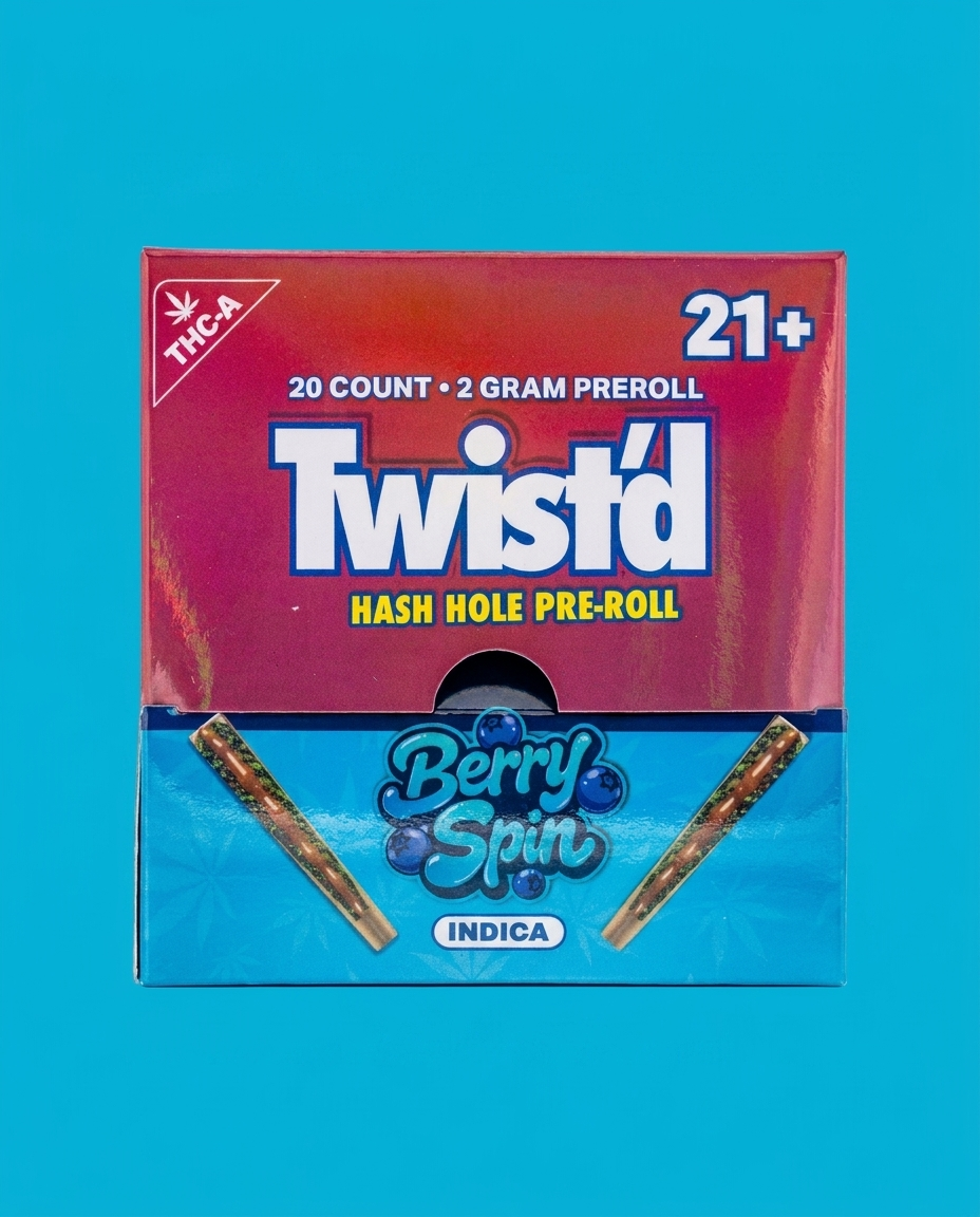 Twist'd Hash Hole Pre Roll | Berry Spin 2g  |  Indica