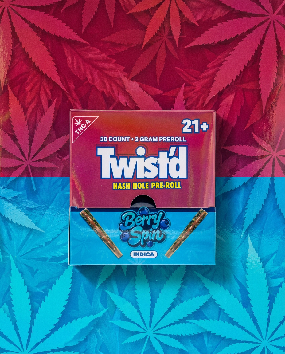 Twist'd Hash Hole Pre Roll | Berry Spin 2g  |  Indica