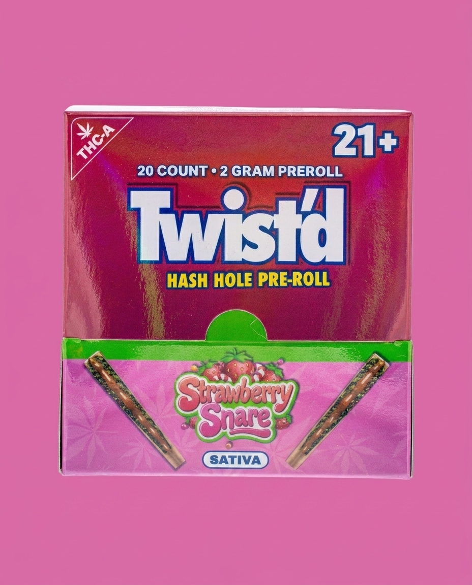 Twist'd Hash Hole Pre Roll | Strawberry Snare 2g | Sativa
