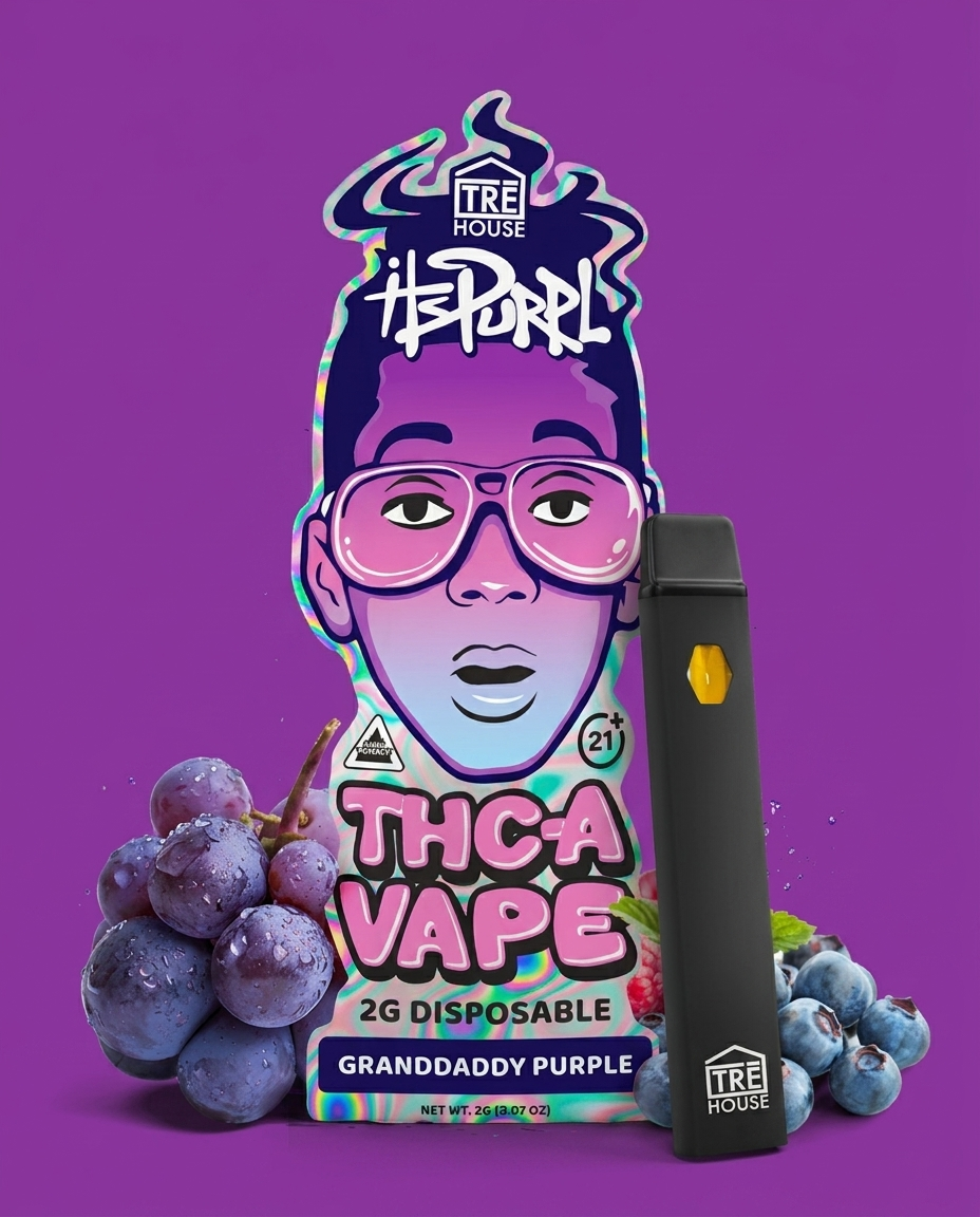 TreHouse Live Resin Vape Pen | Granddaddy Purple