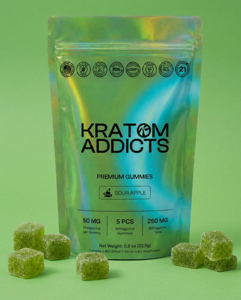 Kratom Addicts Premium Gummies Sour Apple alternate
