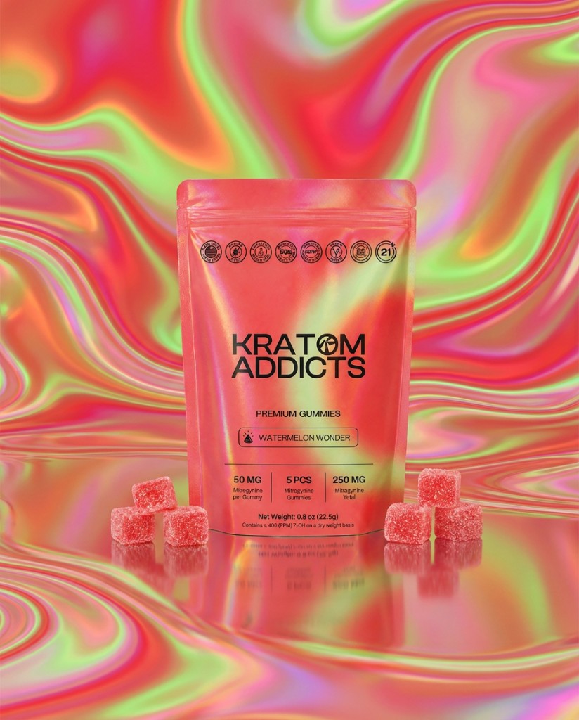 Kratom Addicts Premium Gummies Watermelon Wonder